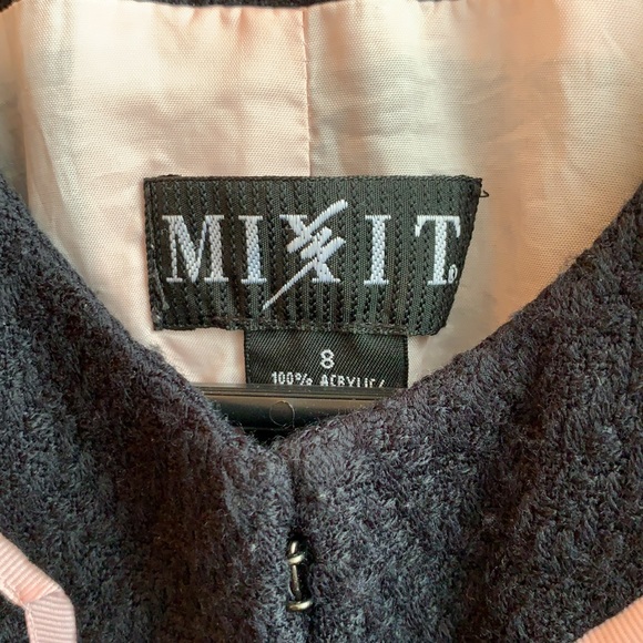 MixIt Tweed Black and pink Jacket / Size 8 - Picture 3 of 7